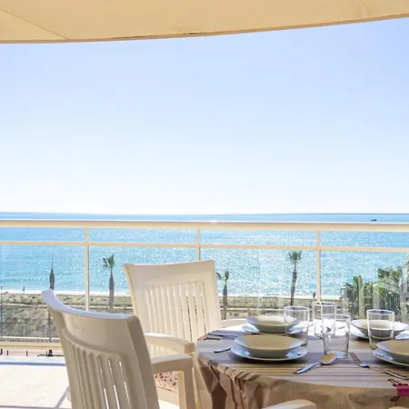 Con Vista Frontal Al Mar En Papa Luna דירה *